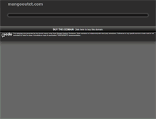 Tablet Screenshot of mangooutet.com